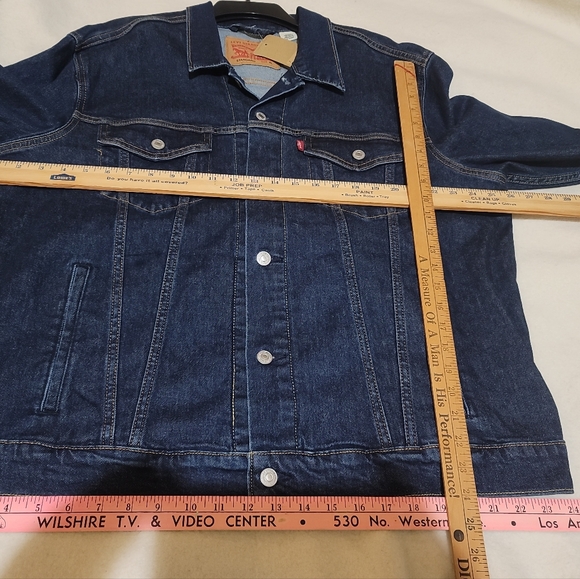 NWT Levi's Men's Dark Blue Denim Jacket XL - Picture 10 of 16
